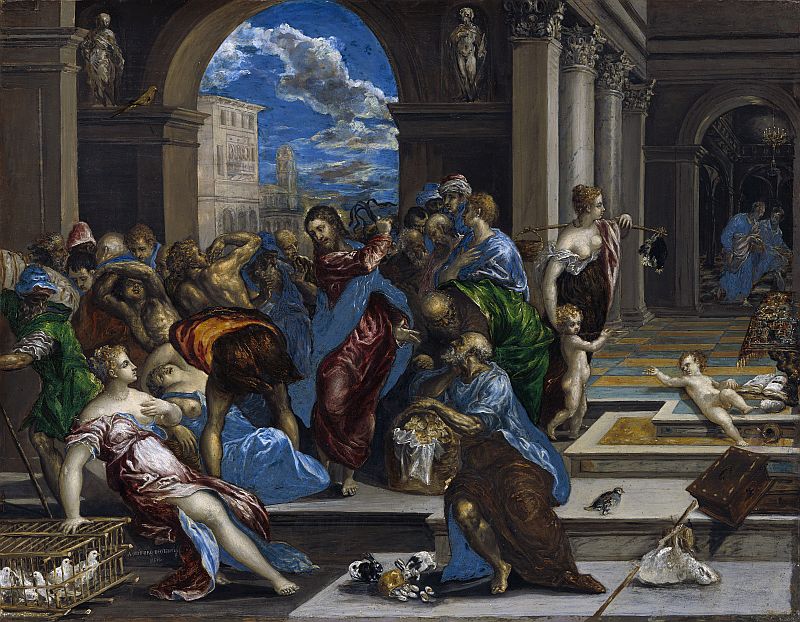 Christ and the money grubbers